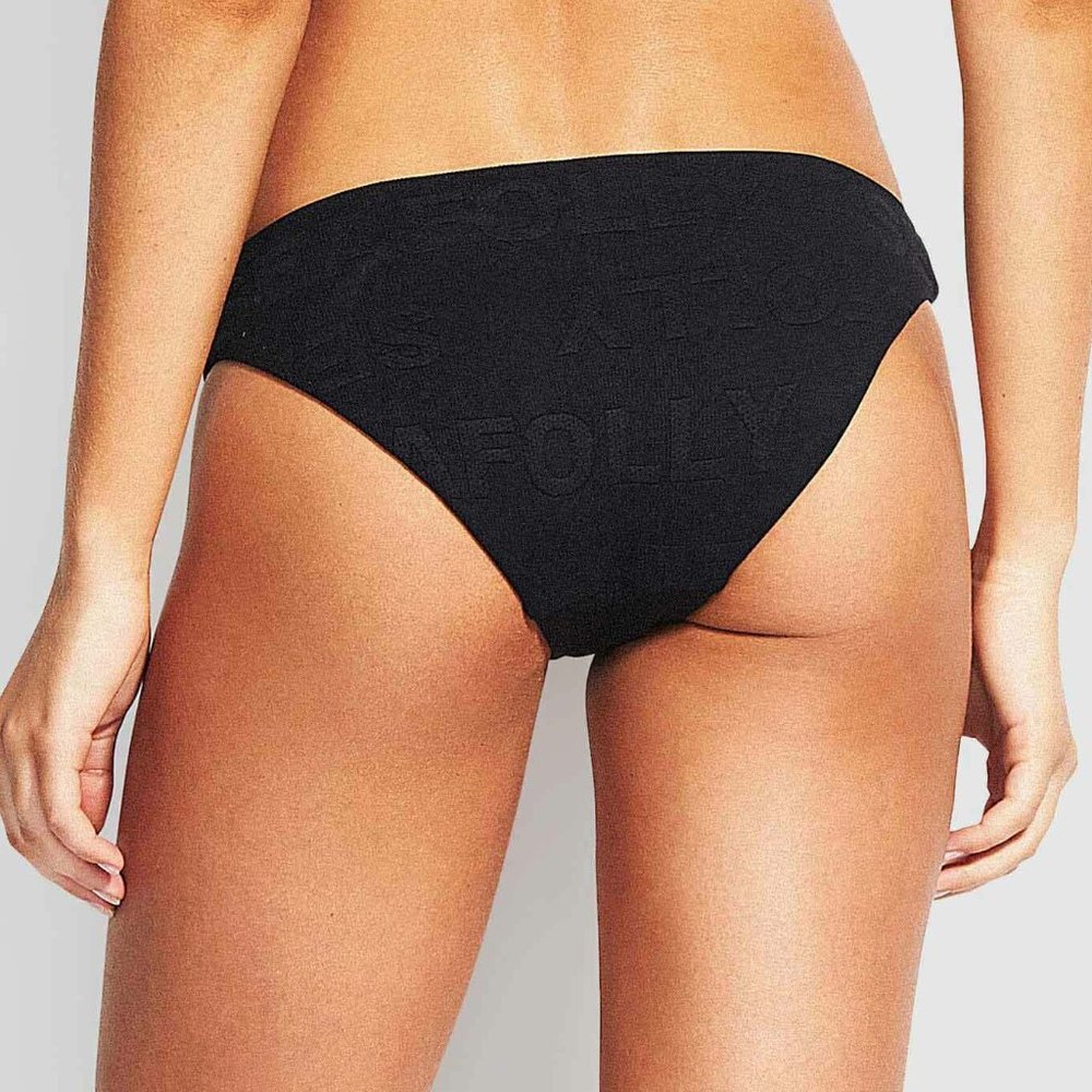 NWT Seafolly Your Type Hipster Bikini Bottoms in Black